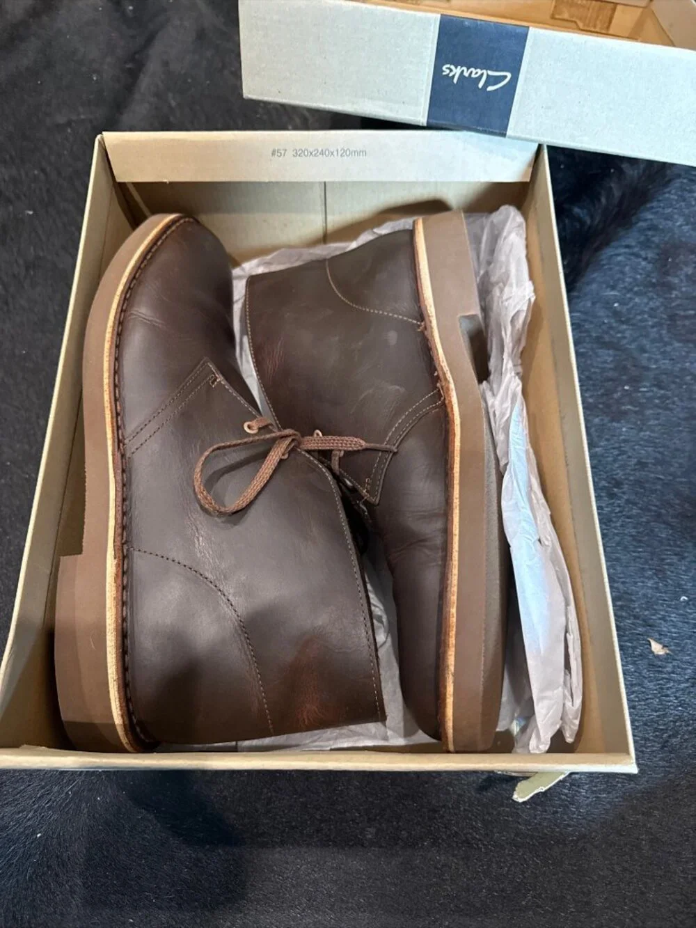 Clarks Originals Desert Boot Men Size 10M Beeswax Brown Leather Chukka Ankle